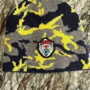 UGG Yellow and Gray Knit Beanie Hat
